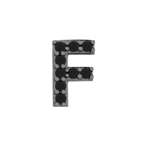 Slider Pave Letter F Charm