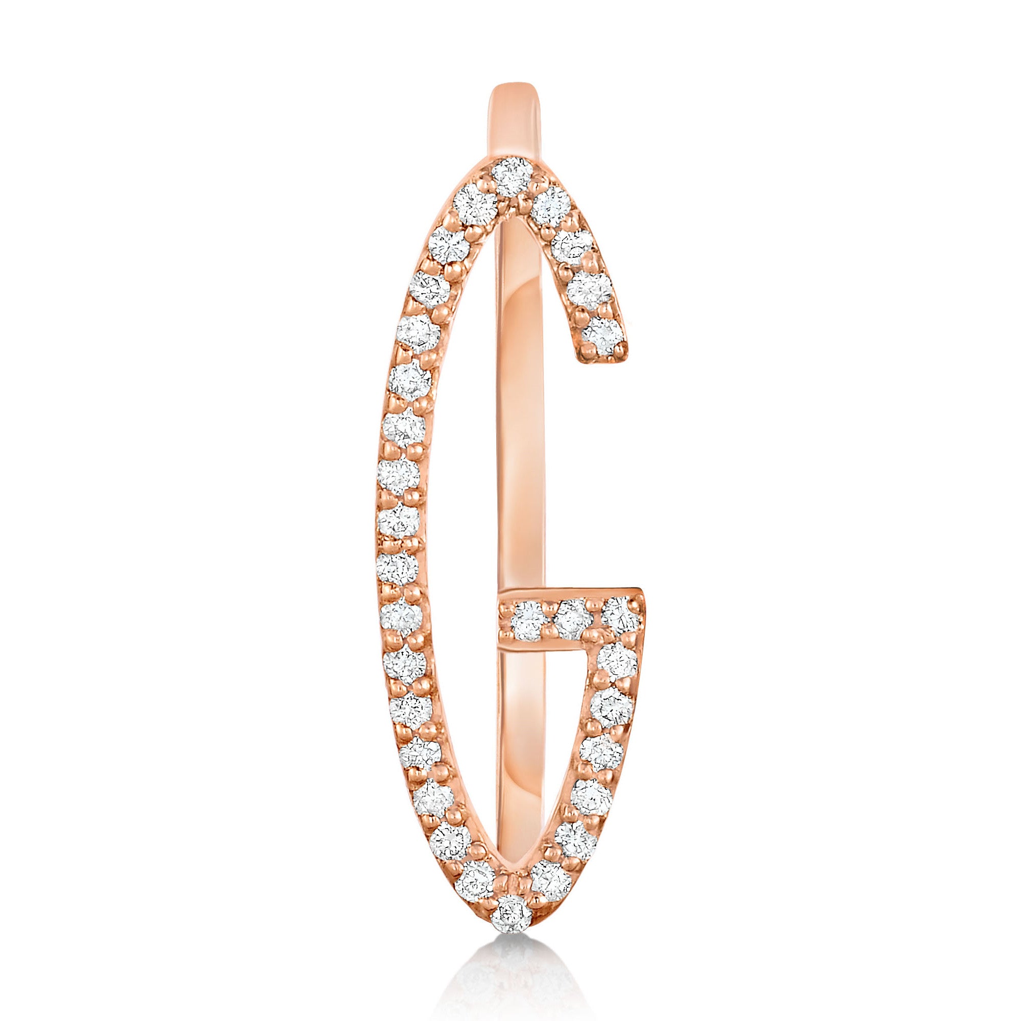 Pave Initial Statement Stack Ring