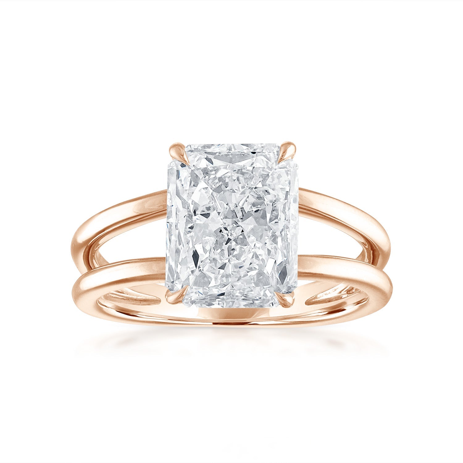 Gold Split Shank Engagement Ring