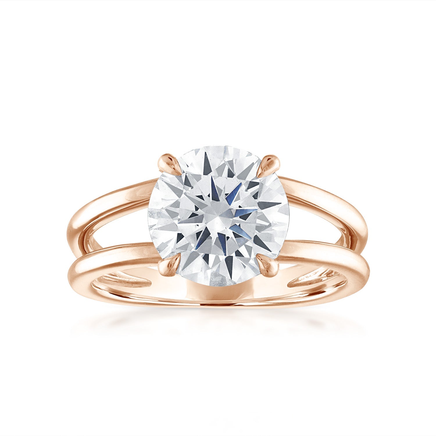 Gold Split Shank Engagement Ring