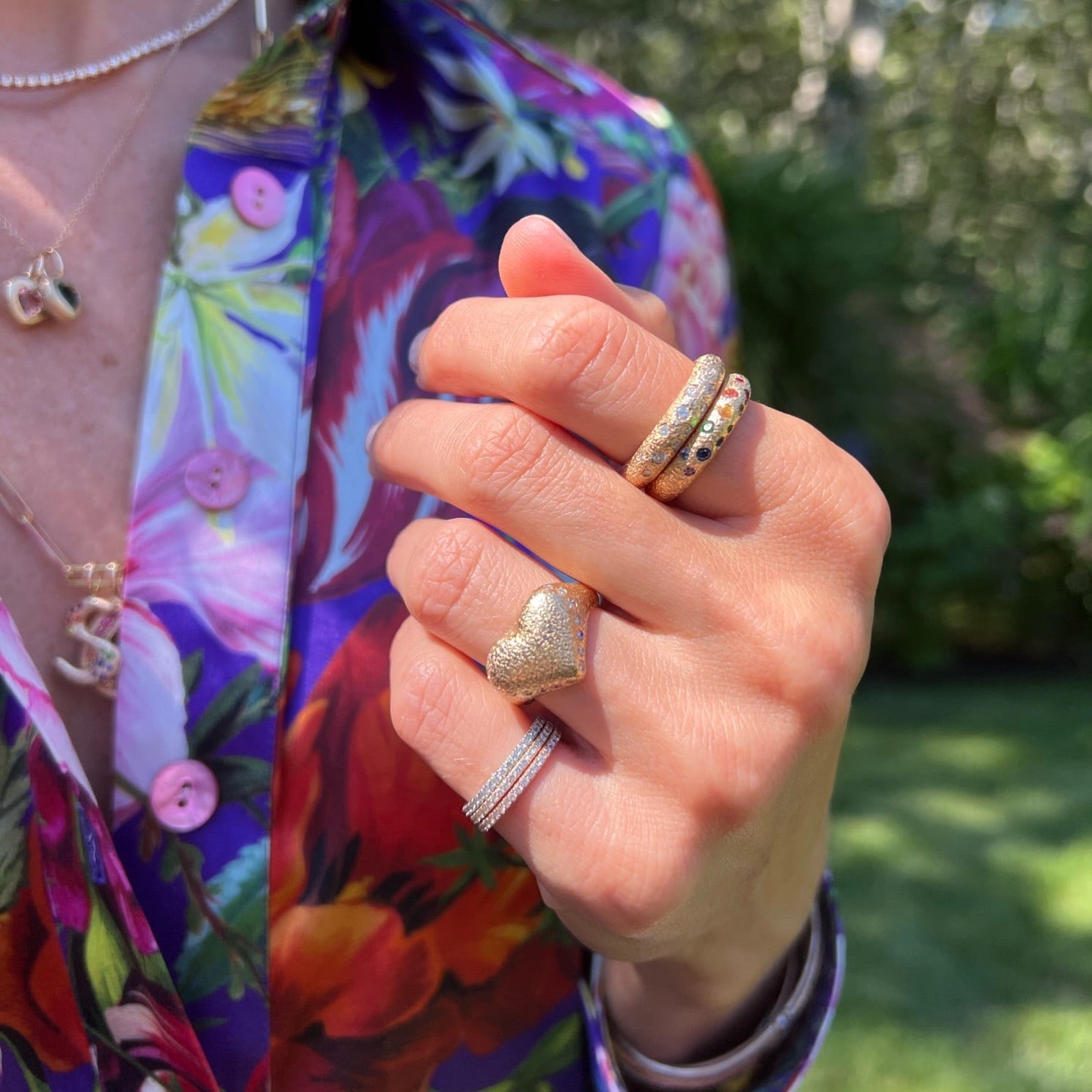 Alexa Puffy Heart Signet