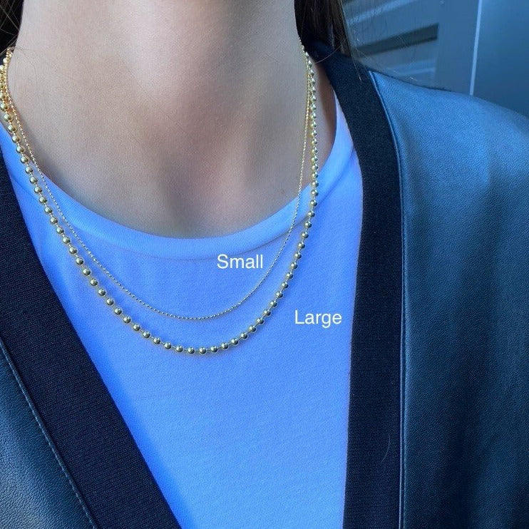 Cleo Small Gold Bead Chain