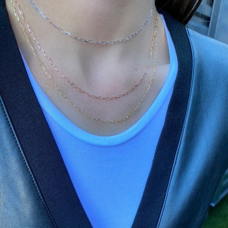 Cleo Mini Paperclip Chain