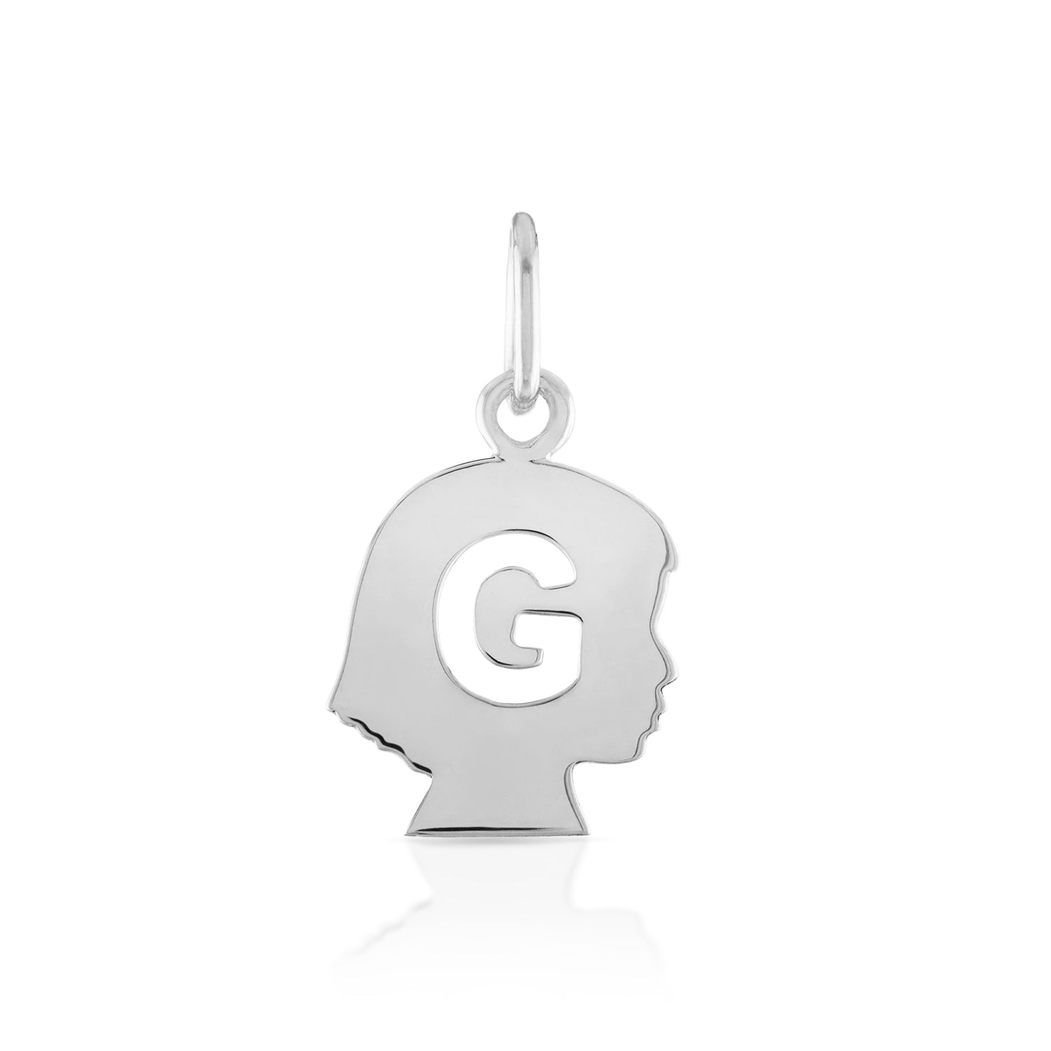 Silhouette Initial Cutout Charm