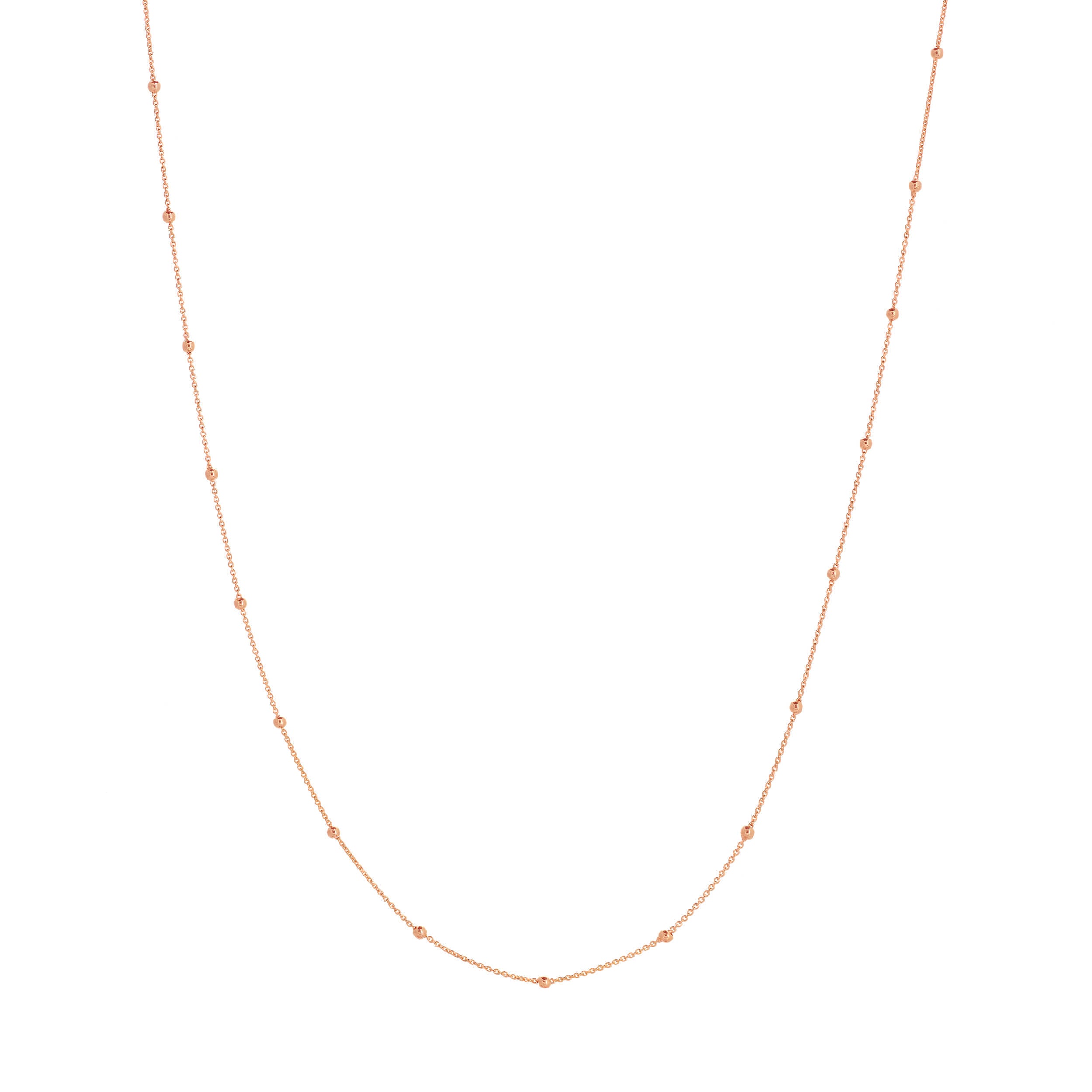 Small Gold Bead Station Chain