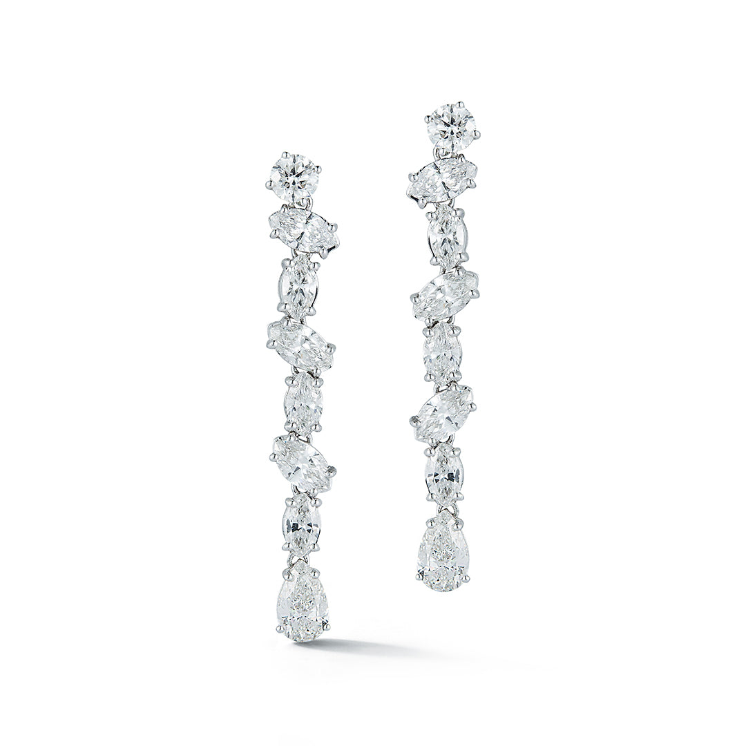 Tiny Diamond and Ear Cuff Chain Earring - STONE AND STRAND