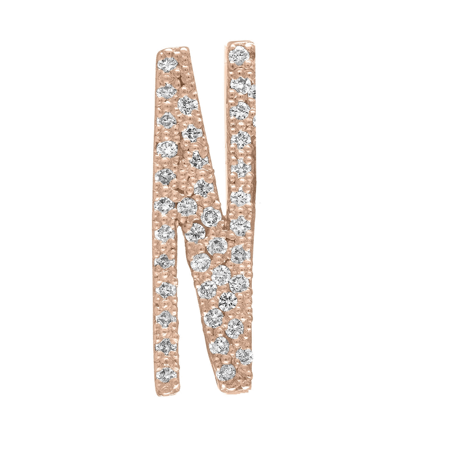 Pave Initial Statement Stack Ring