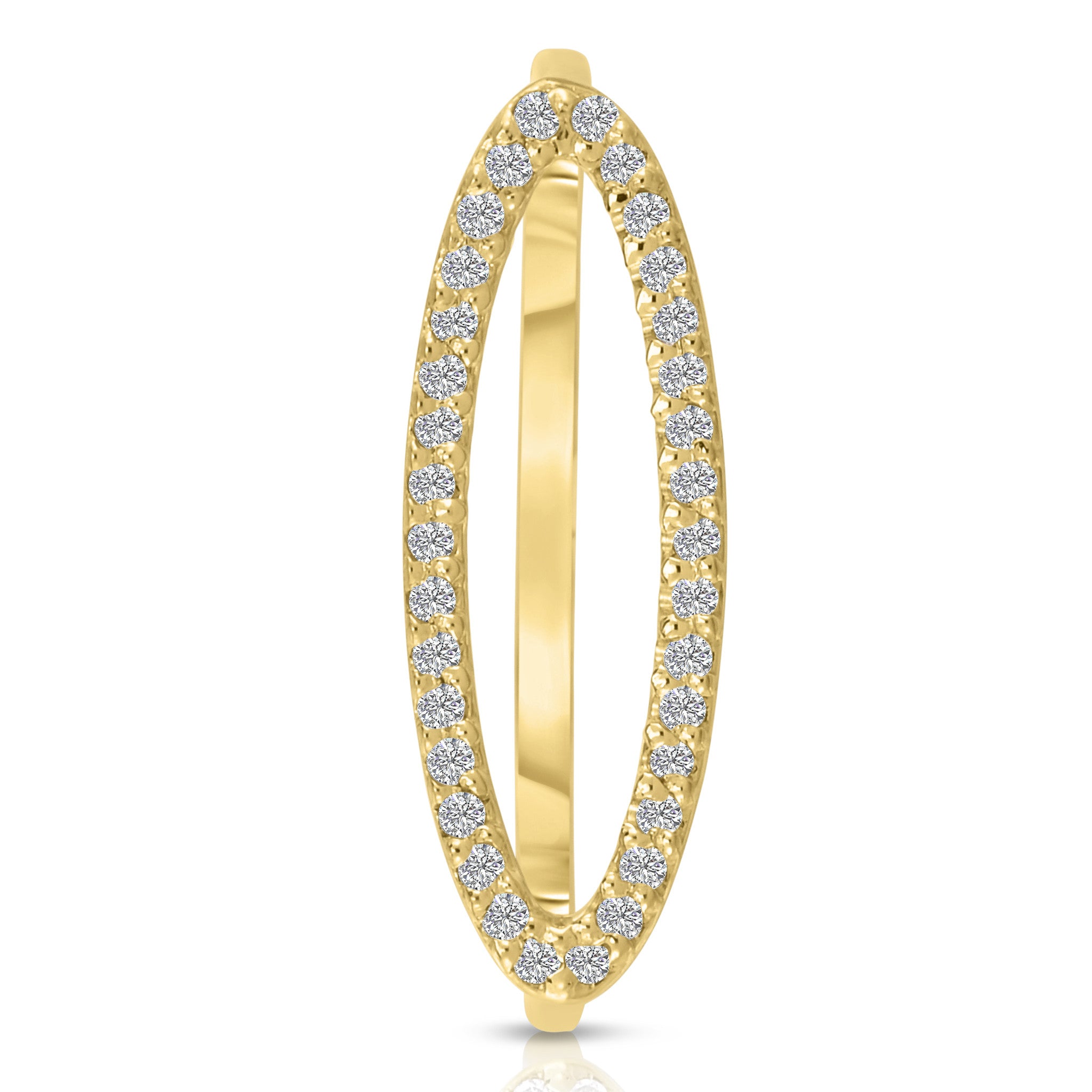 Pave Initial Statement Stack Ring