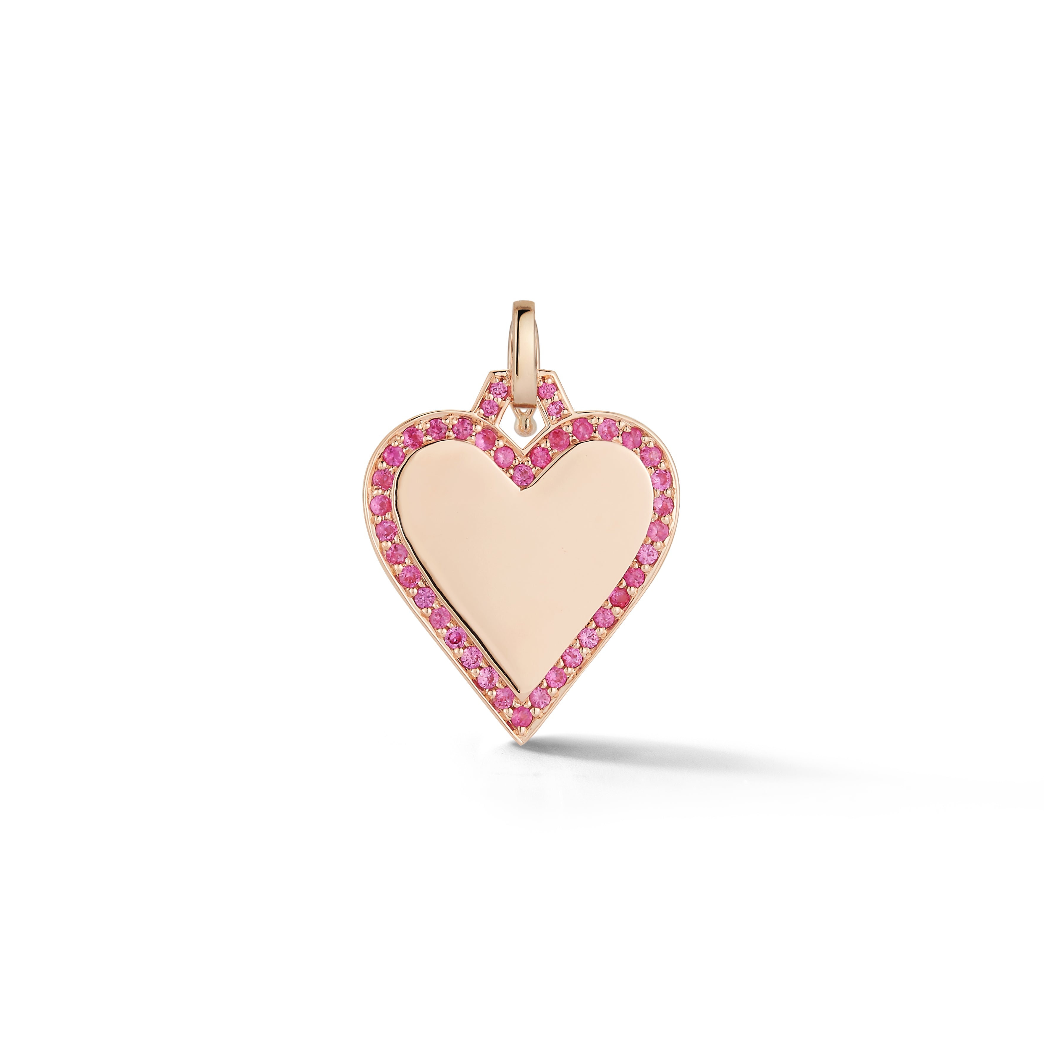 Dora Gold and Pave Edge Heart Charm