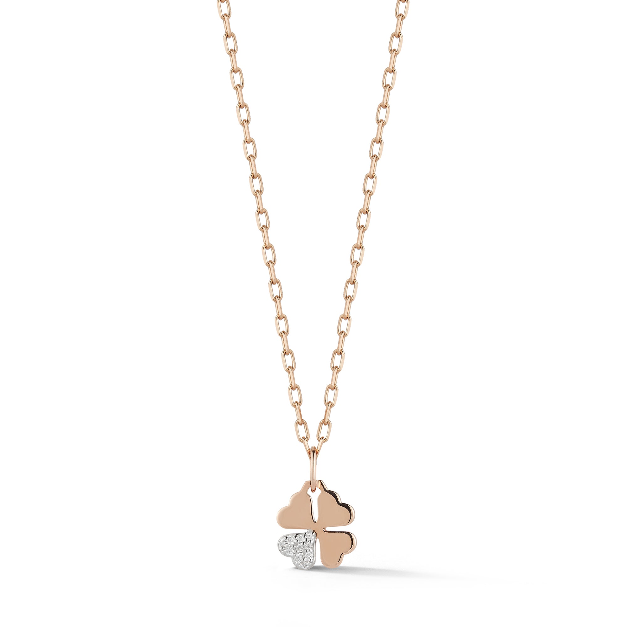Clover Necklace / Rose Gold Clover Necklace / Tiny Clover 