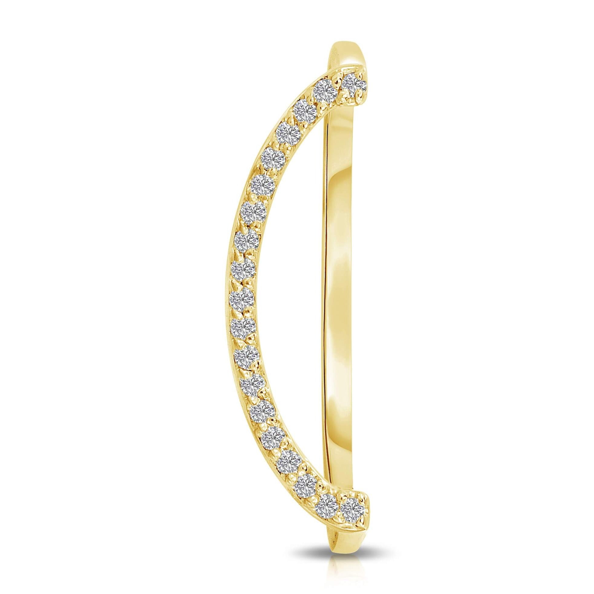 Pave Initial Statement Stack Ring
