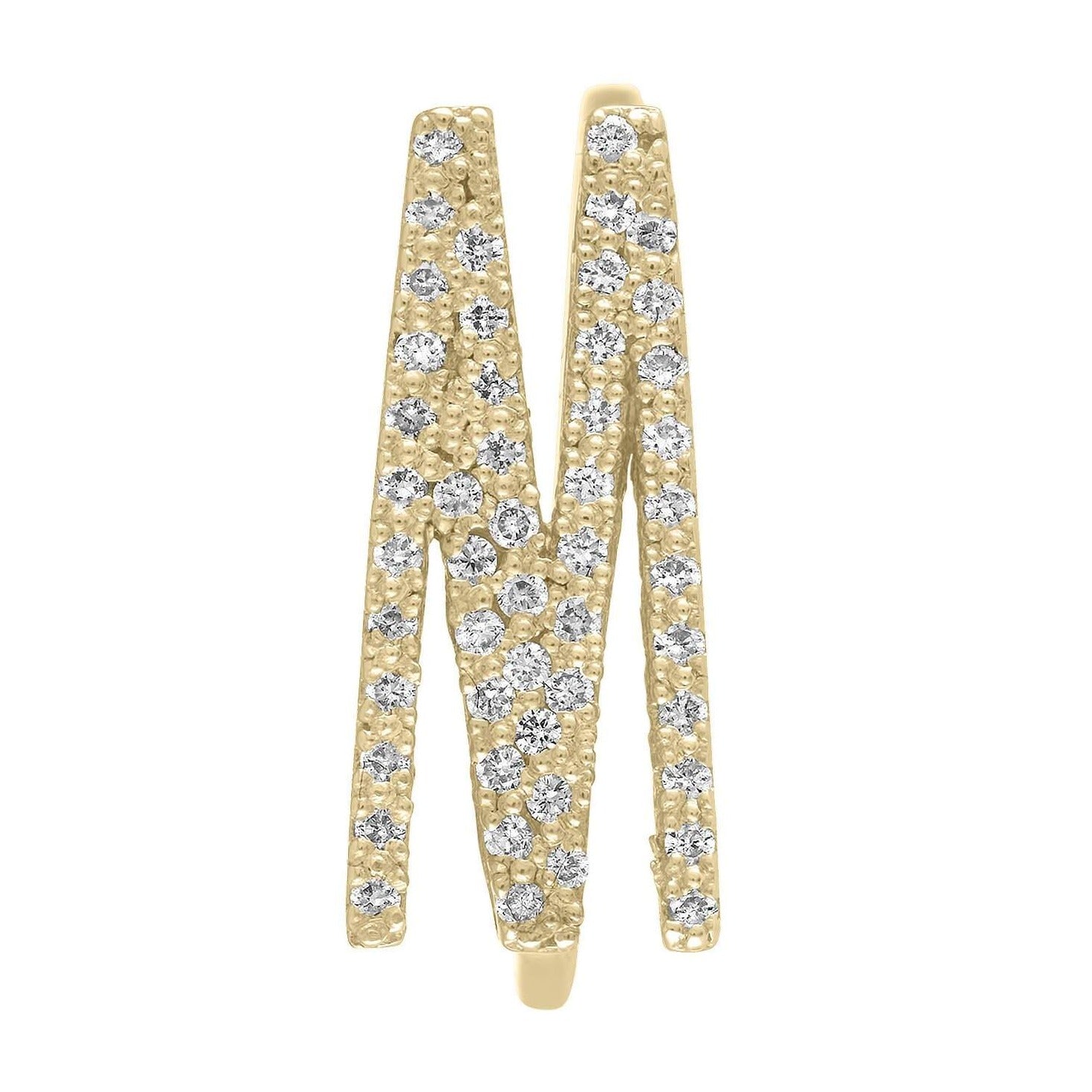 Pave Initial Statement Stack Ring