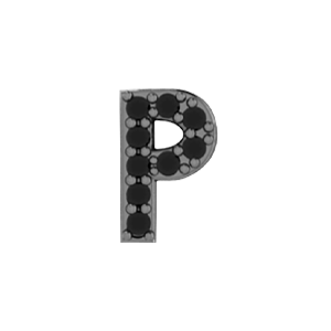 Slider Pave Letter P Charm