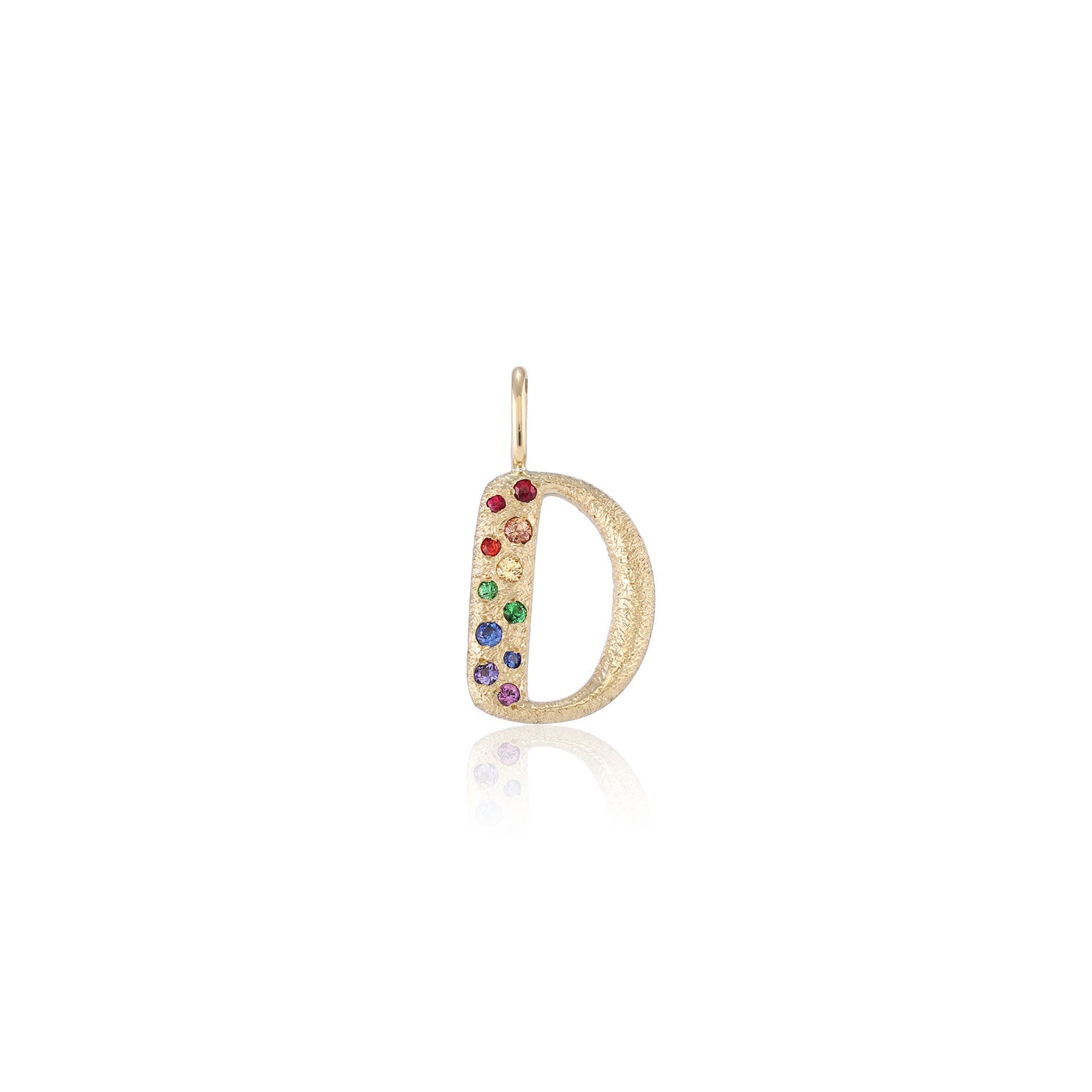 Puffy Letter Charm