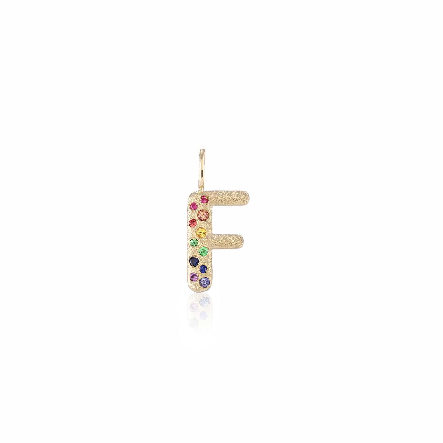 Puffy Letter Charm