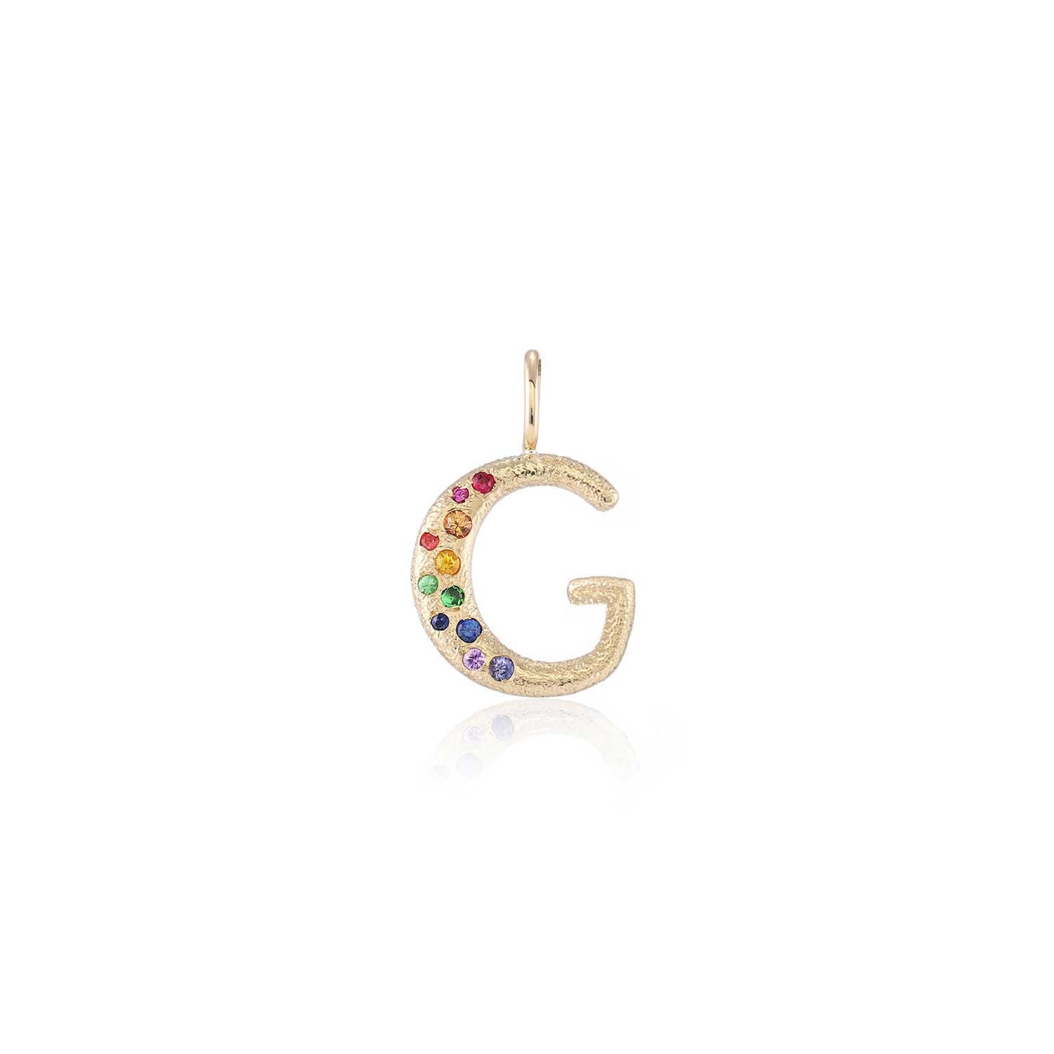 Puffy Letter Charm