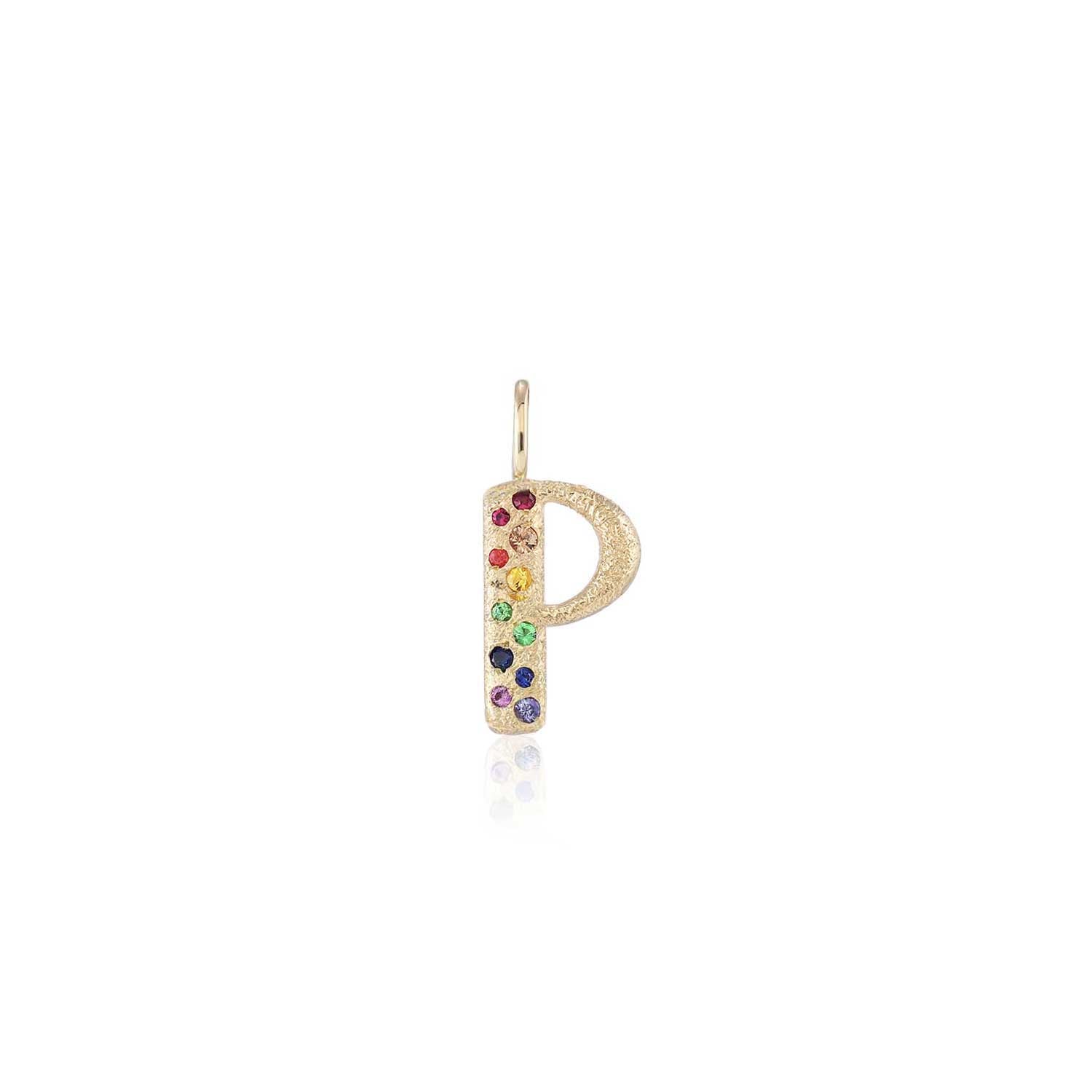 Puffy Letter Charm