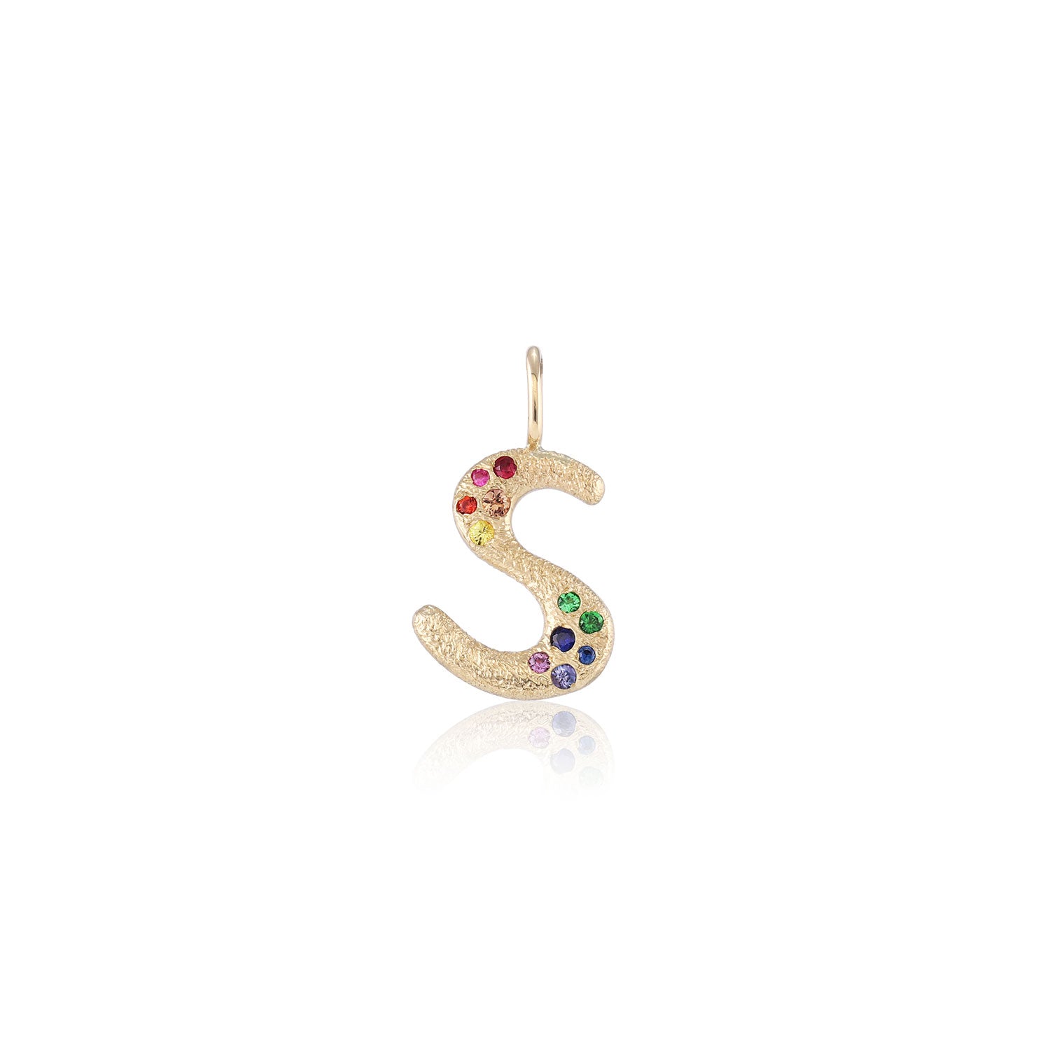 Puffy Letter Charm