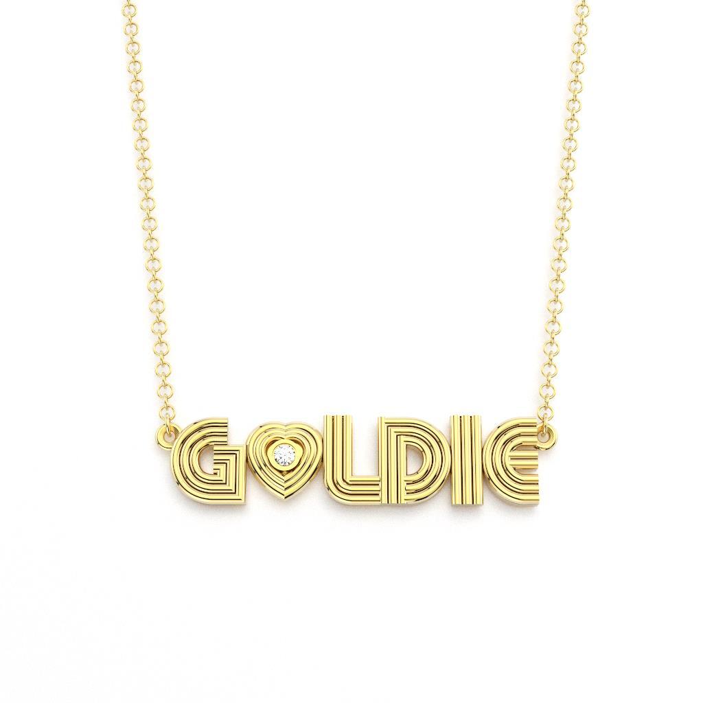 Custom Radiant Necklace in Yellow Gold