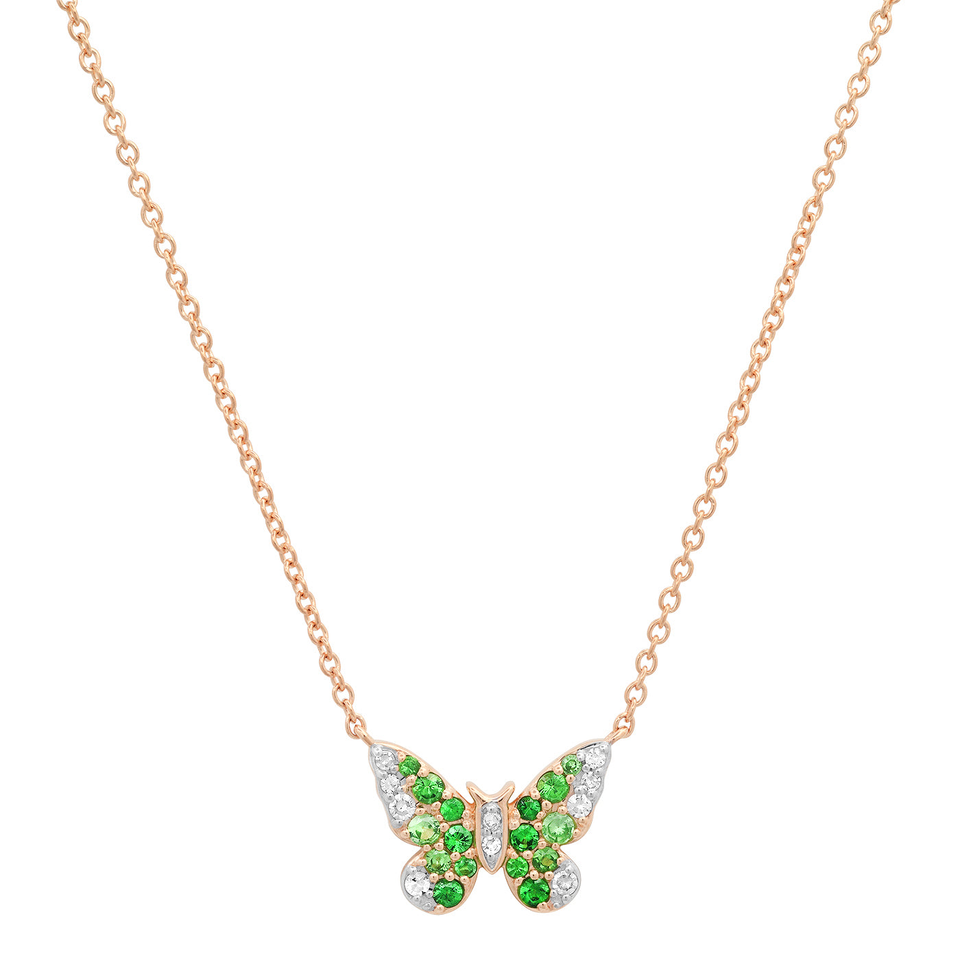 Mini Ombre Butterfly Necklace