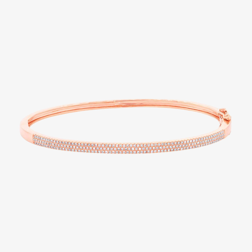 Rose Gold Pave Bangle
