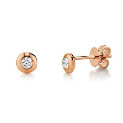 Donut diamond earrings Clearance