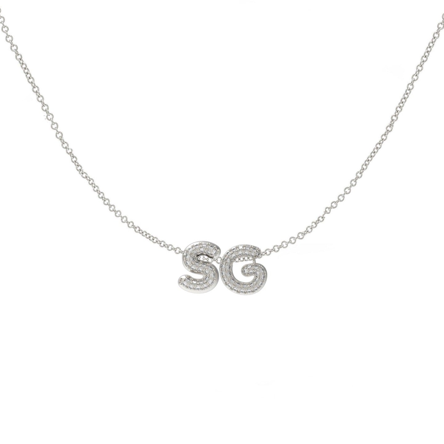 S diamond sale necklace