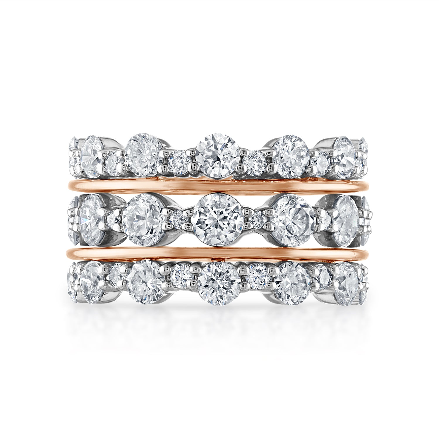 Diamond stacking deals rings