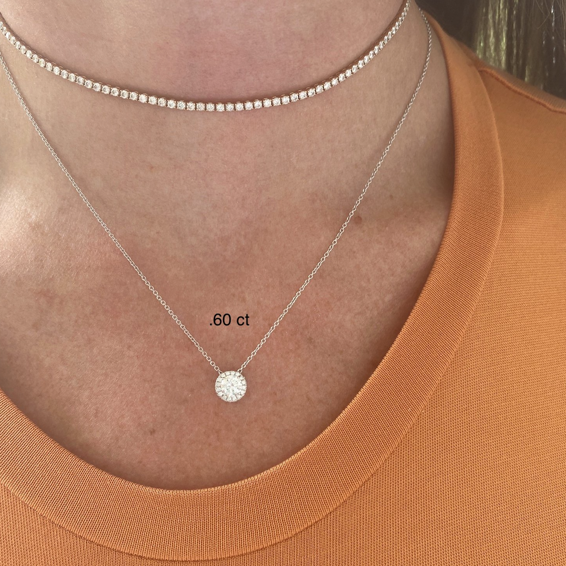 Diamond Halo Pendant