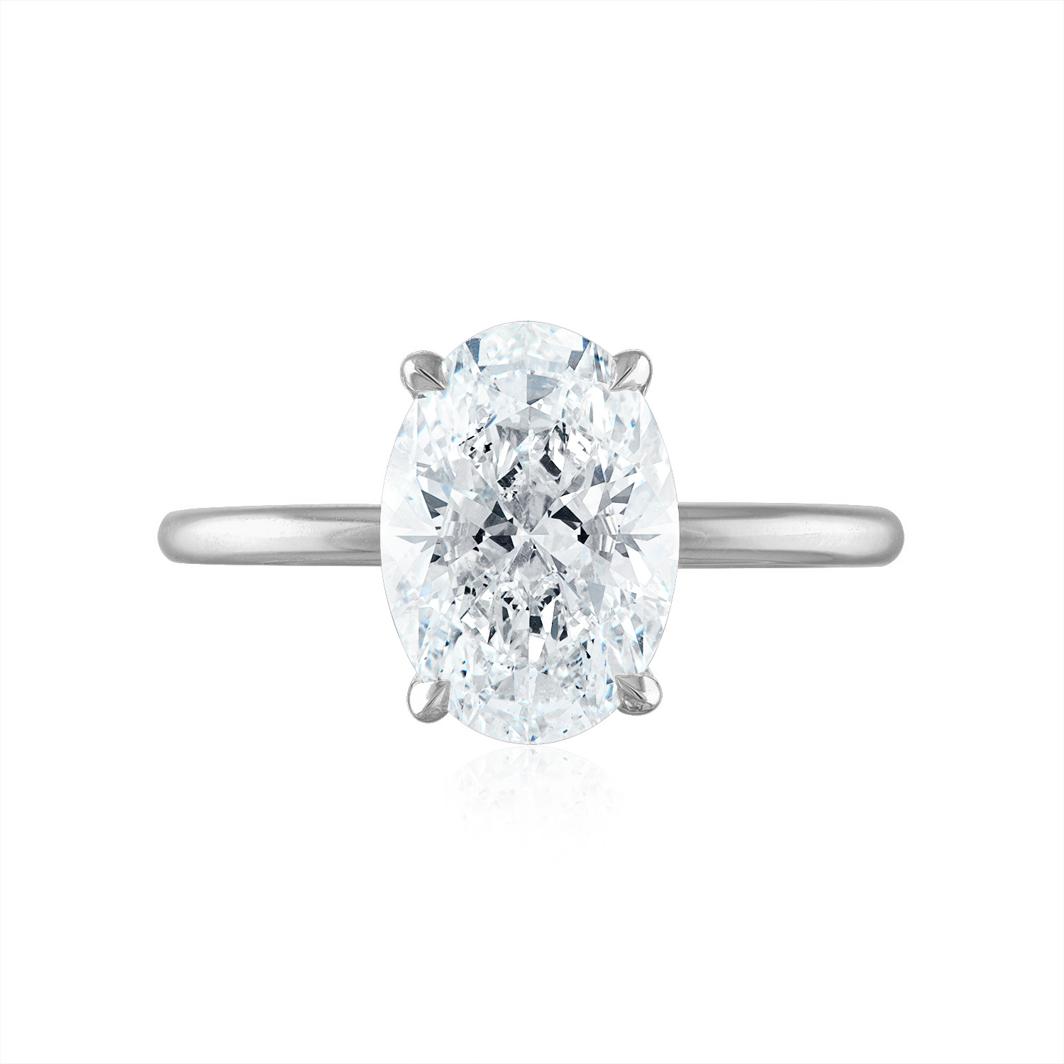 Solitaire Engagement Ring Platinum Oval