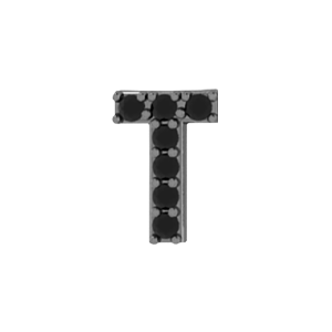 Slider Pave Letter T Charm