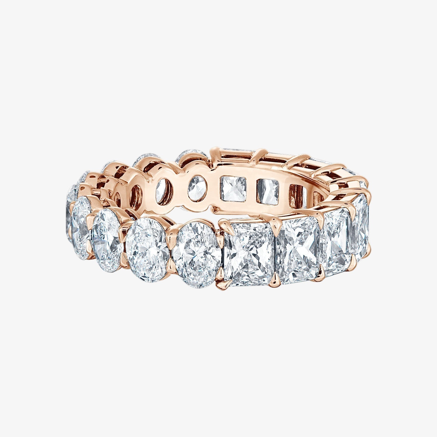 The Oval & Radiant Undecided® Eternity Band 14K Rose Gold Oval - Radiant