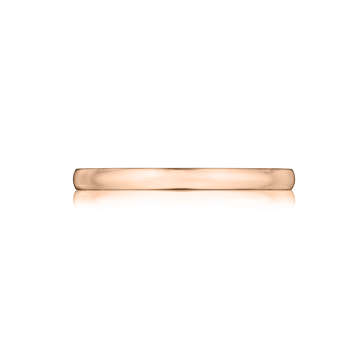 Gold Wedding Band in Rose Gold