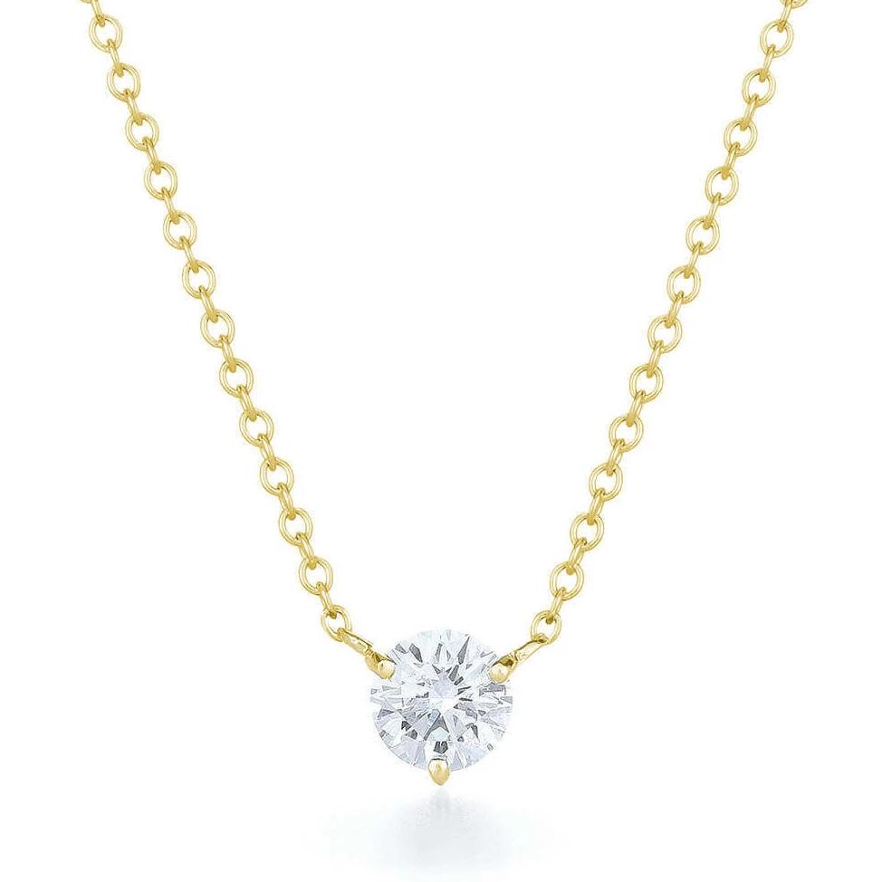 Single deals solitaire necklace