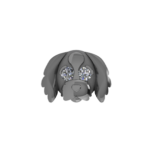 Slider Havanese Charm 18K Black Rhodium