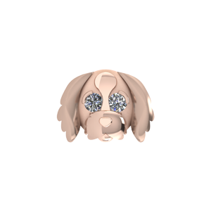 Slider Havanese Charm 18K Rose Gold
