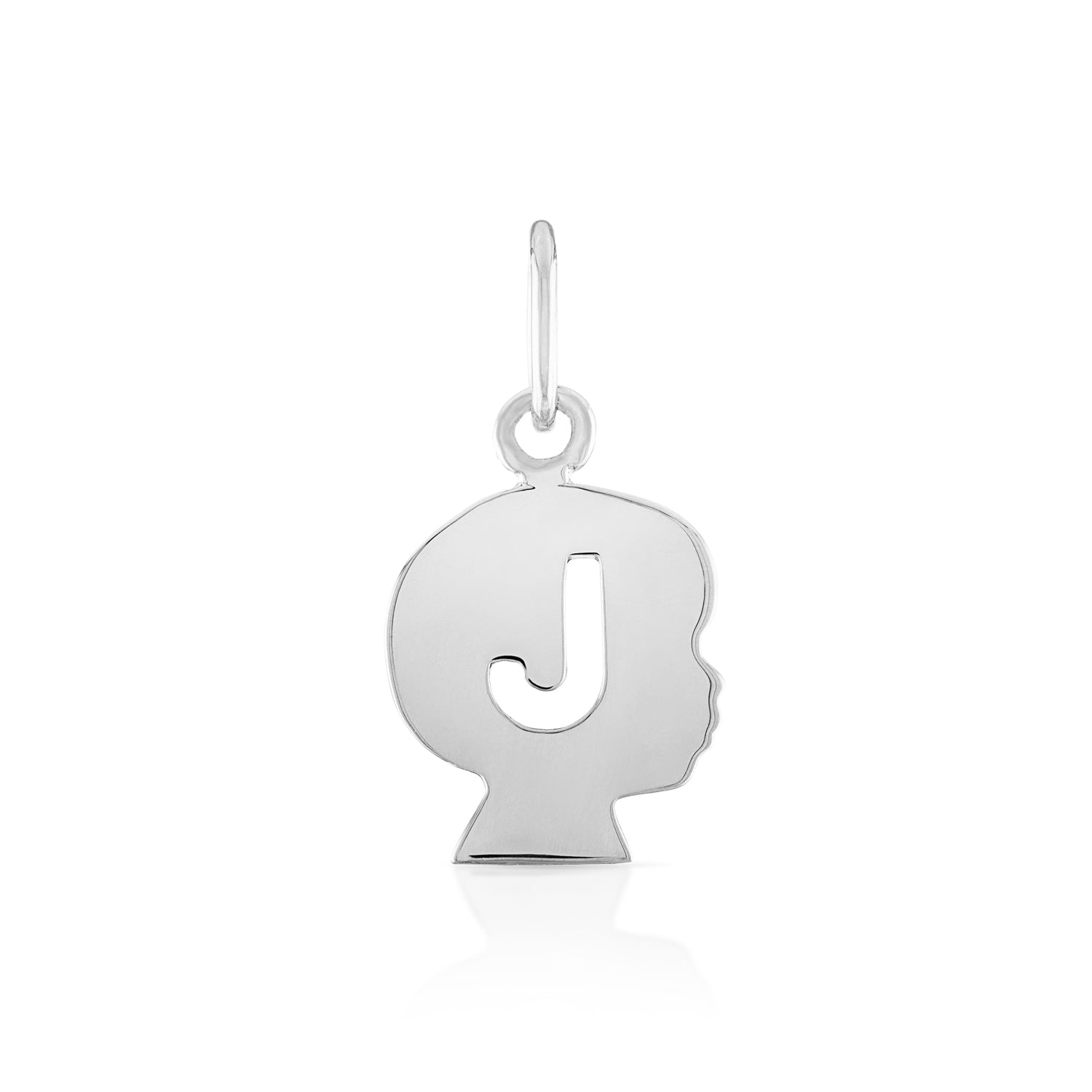 Silhouette Initial Cutout Charm