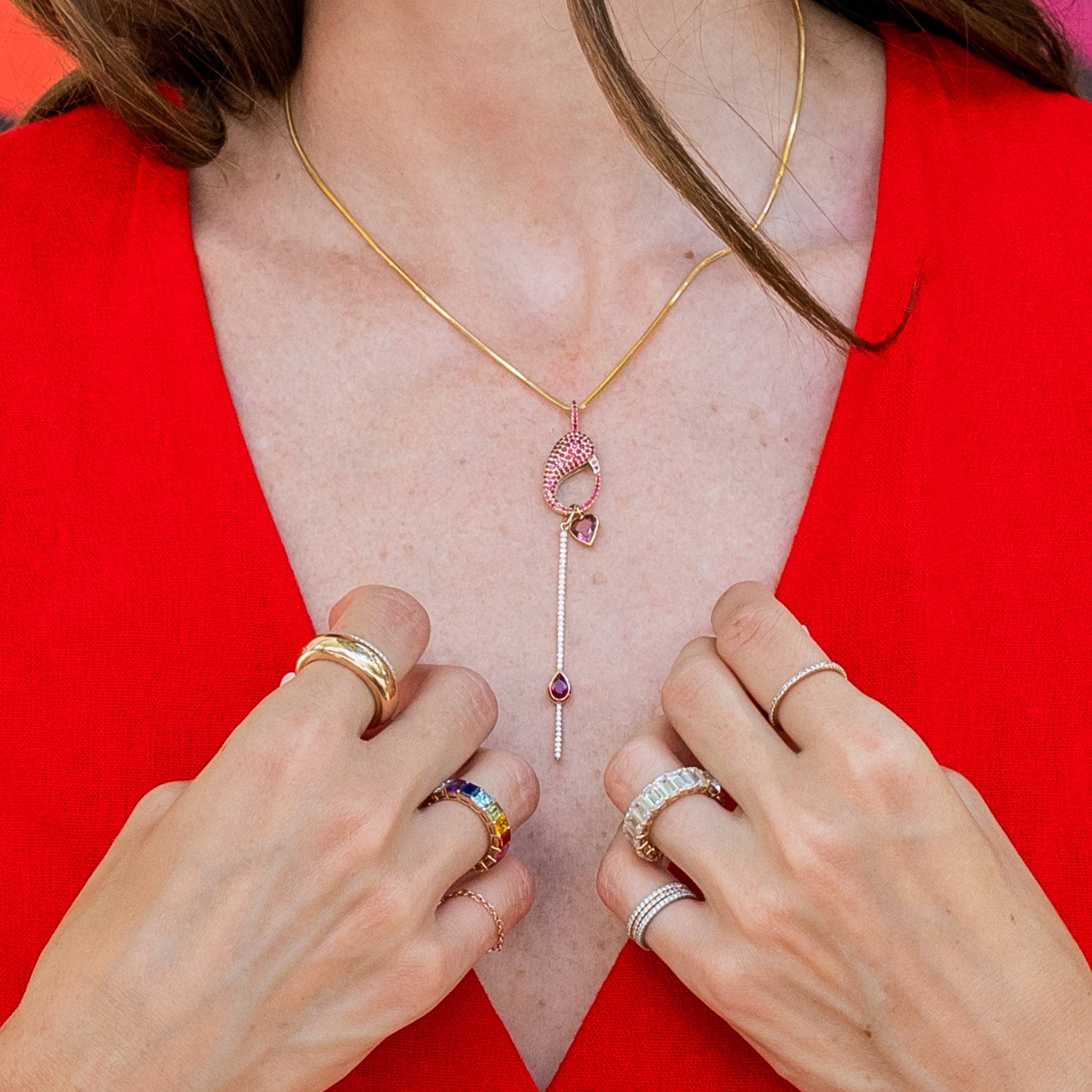 Heart Shape Stone Charm