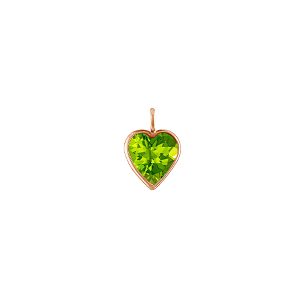 Heart Shape Stone Charm