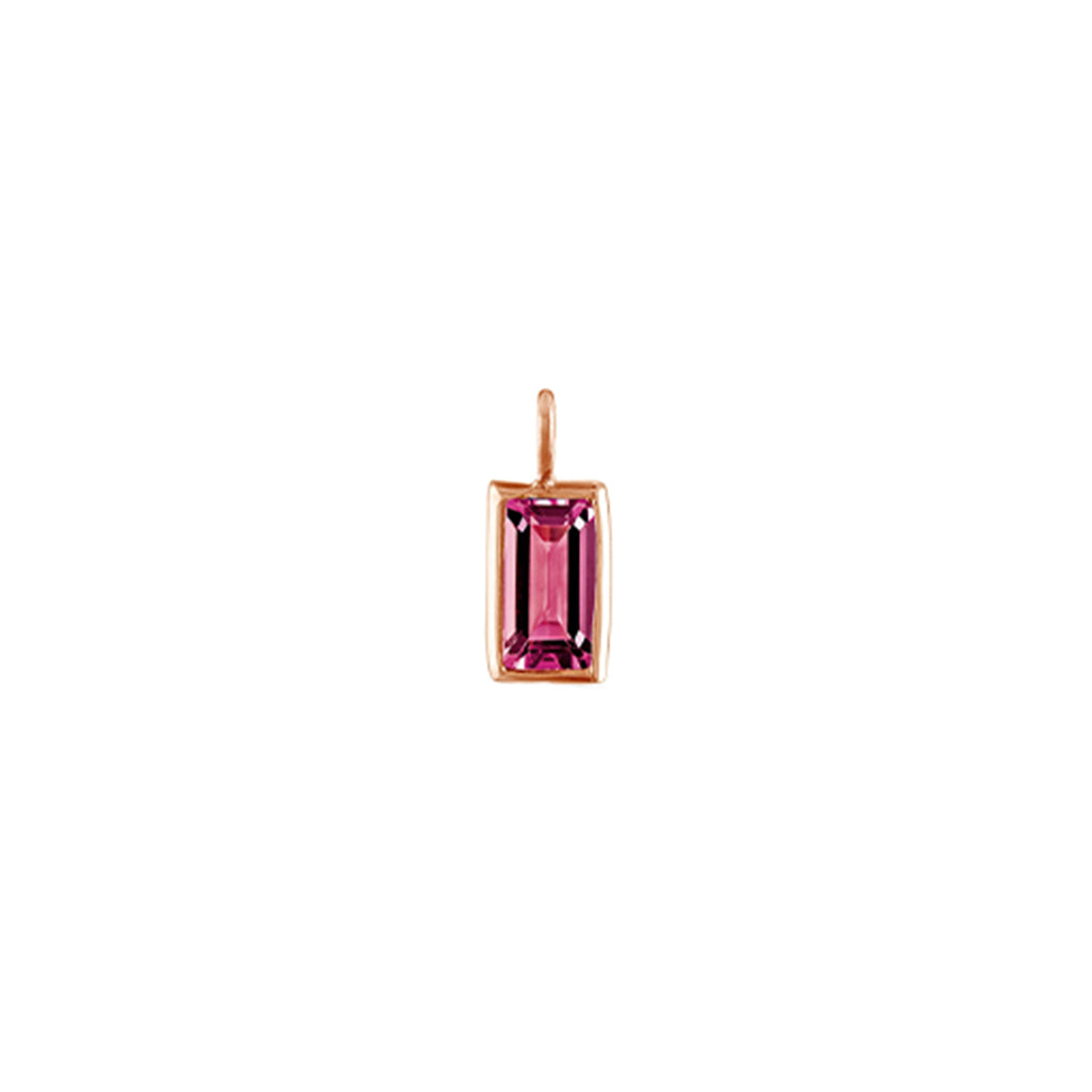Baguette Shape Stone Charm