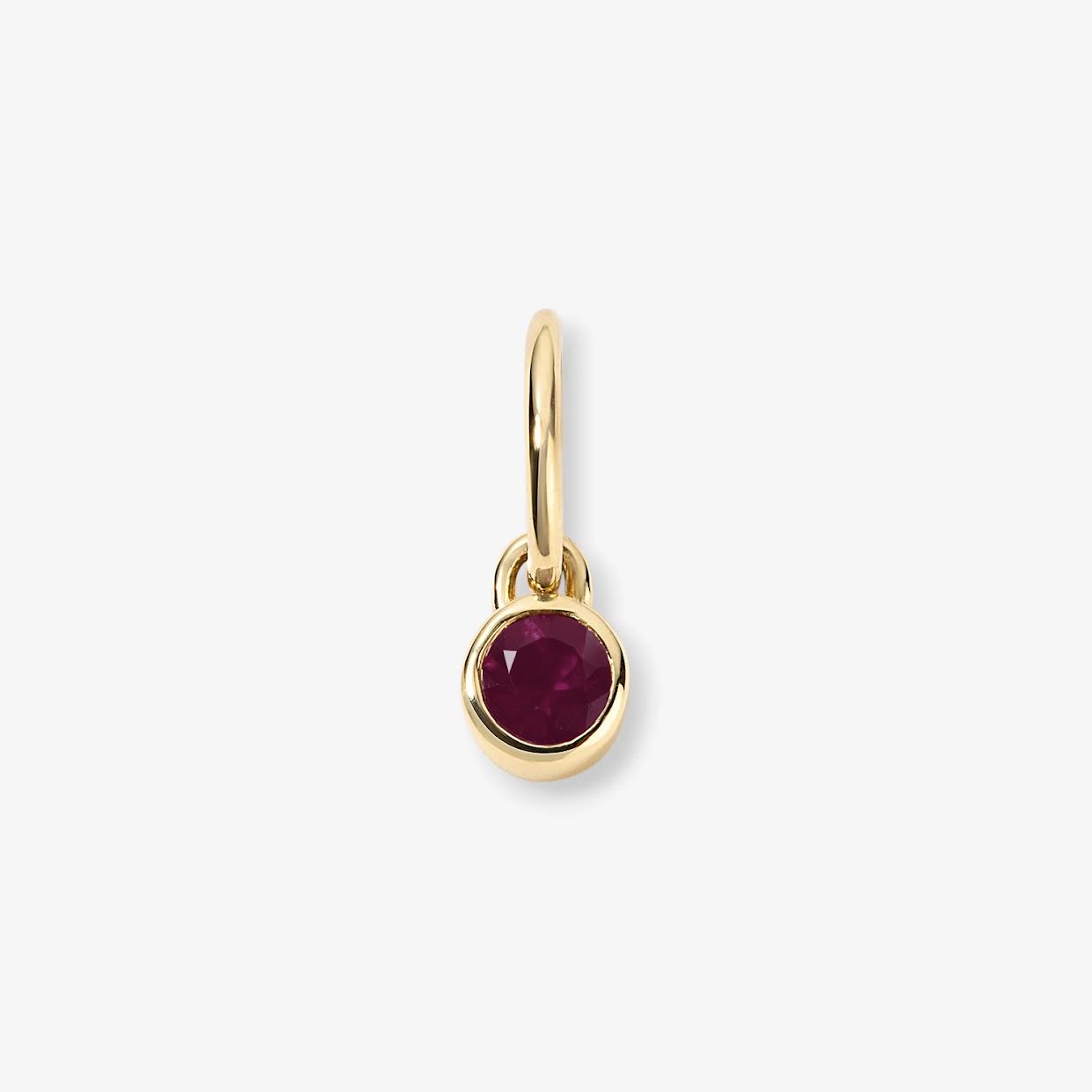 Margot Ruby Birthstone Bezel Charm
