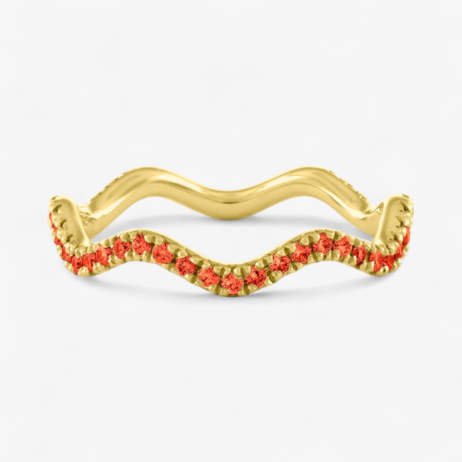 Colored Stone Wavy Stack Band