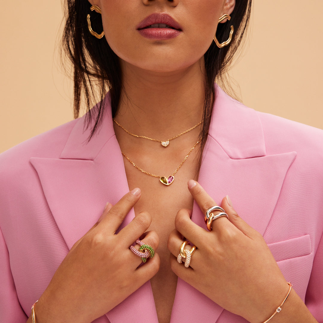 Gold Intertwin Ring