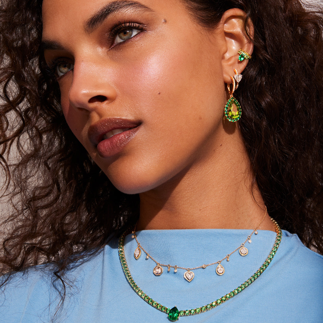 Tourmaline Tennis Necklace