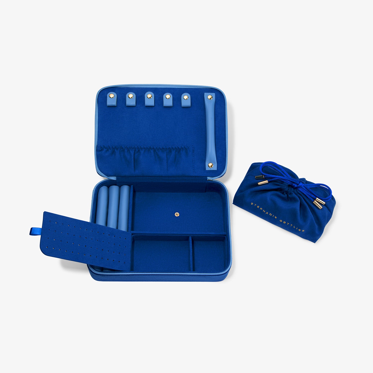 Fleur Éternelle JEWELRY CASE MINI BLUE CHOCOLATE & BLUE 2-IN-1 TRAVEL JEWELRY CASE – Shop Cupcakes and