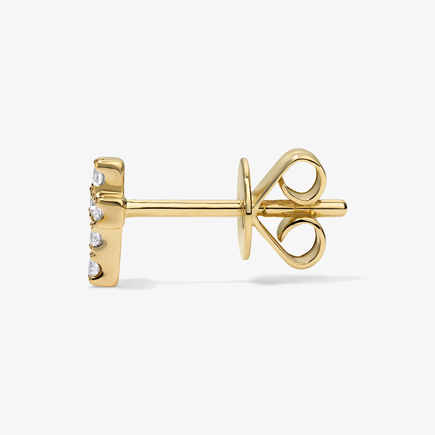 Mini Token Pave Cross Studs