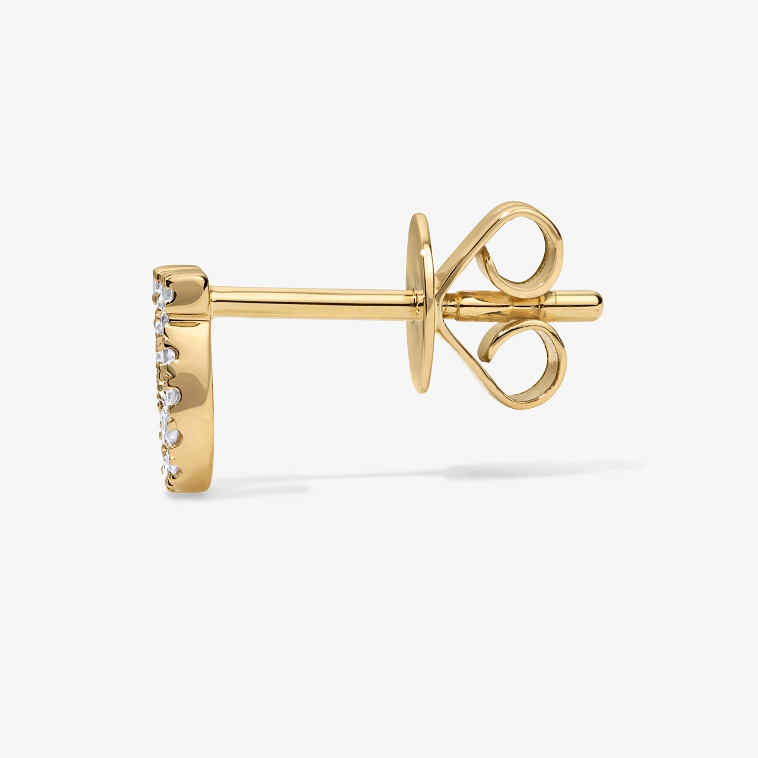 Mini Token Pave Horseshoe Studs