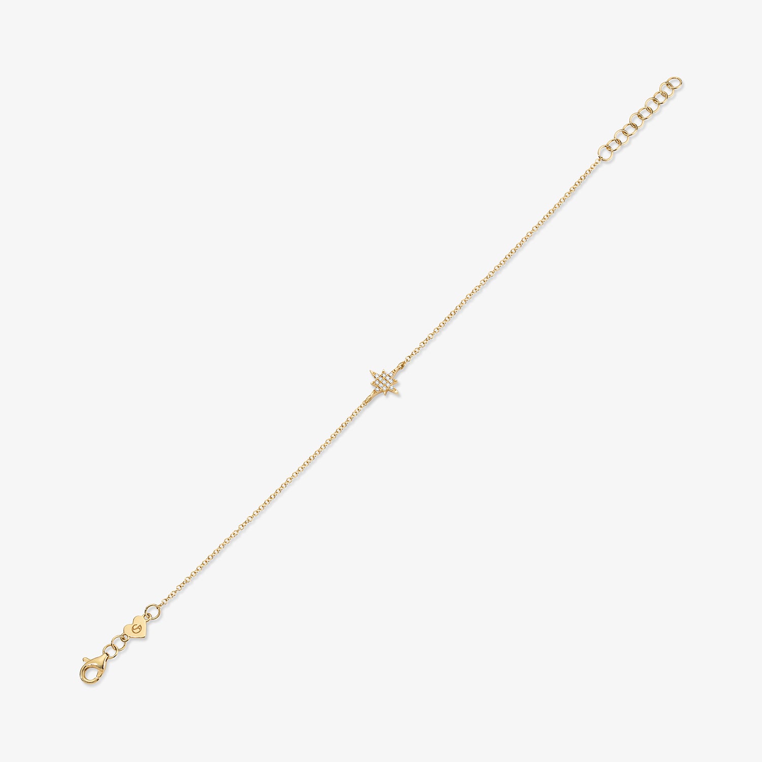 Mini Token Pave North Star Bracelet