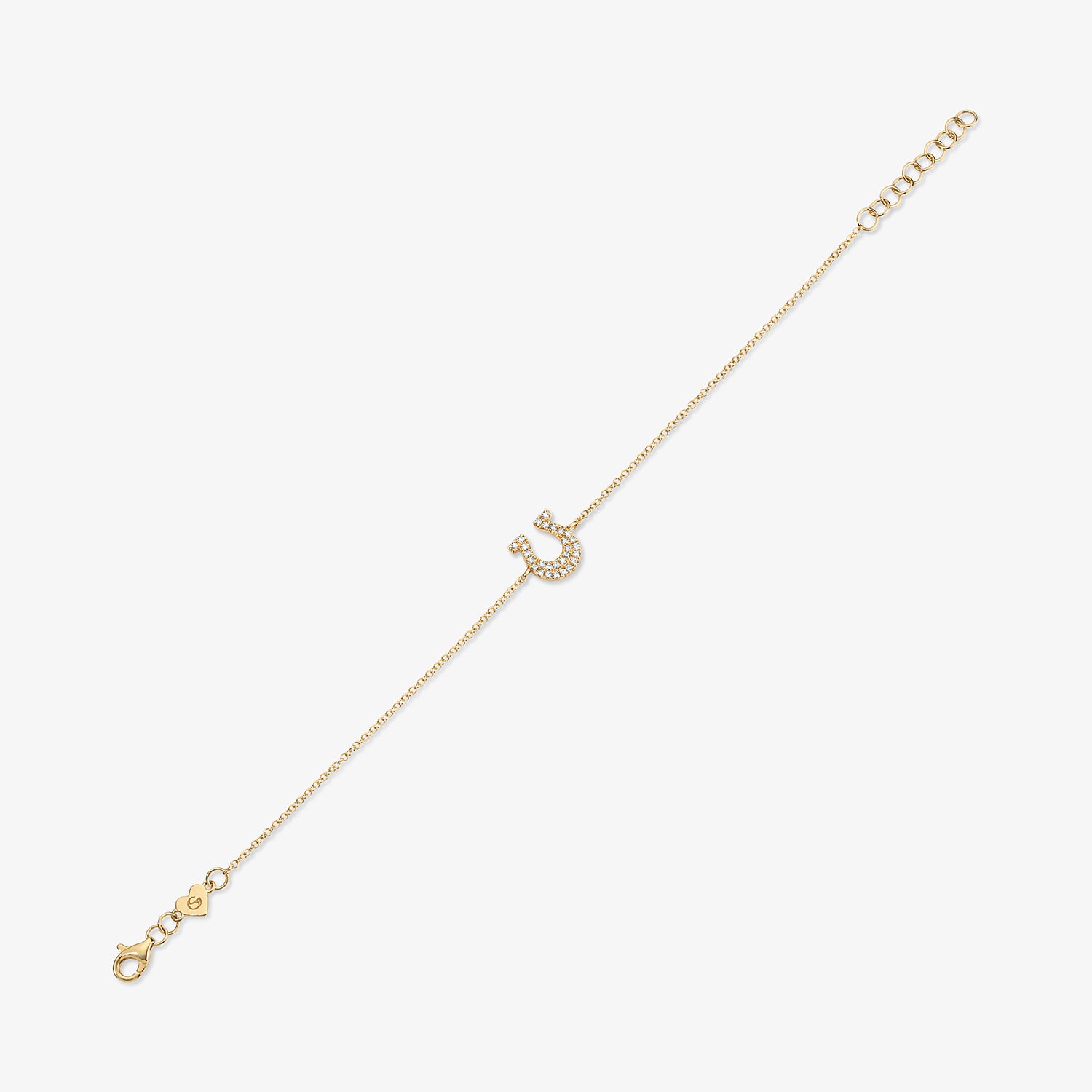 Mini Token Pave Horseshoe Bracelet