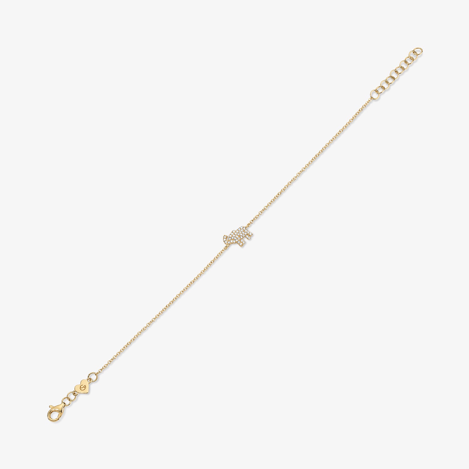 Mini Token Pave Elephant Bracelet